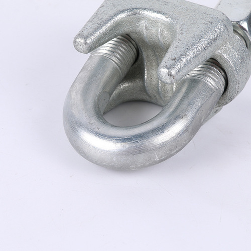 Wholesale galvanized manganese steel wire rope clamping head U-shaped clip rope claw rigging head