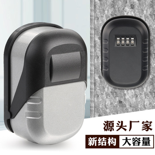 Cross-border new wall-mounted password box storage box password key box storage box decoration cat's eye door mirror hole lock