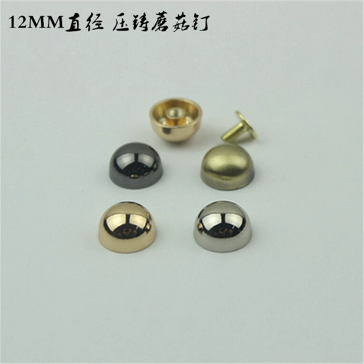 Багаж Кожаный Аксессуары Оборудование Сумка Заливка Формы Грибной Ногтей Поверхность Дуги Диаметр винта 12 мм Ногтей