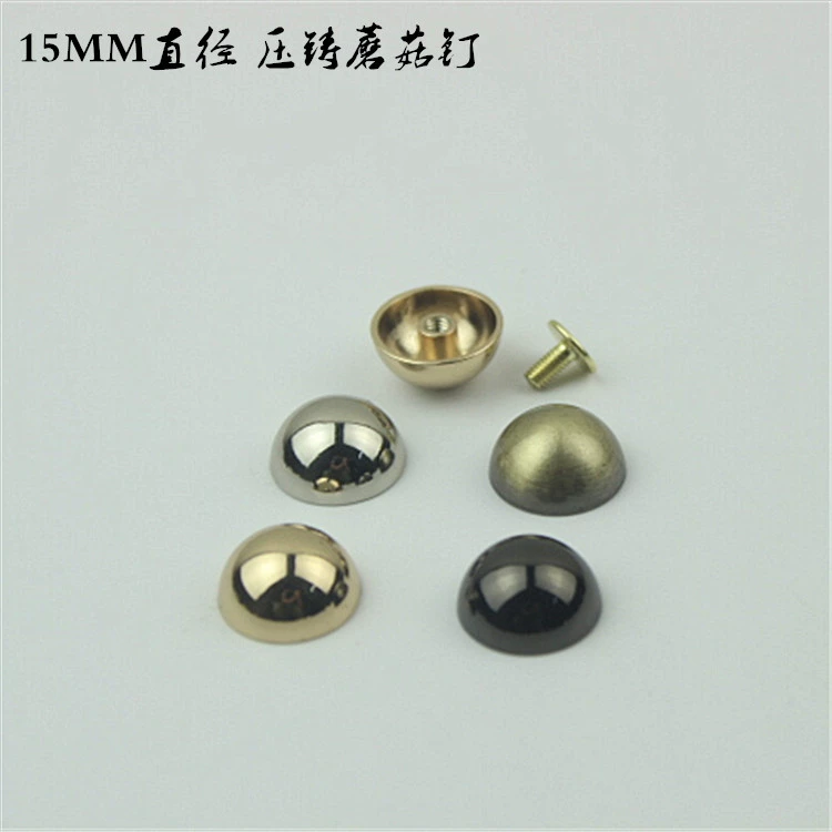 Ноготь ноги диаметра 15 мм винта поверхности дуги ногтя ноги ногтя гриба заливки формы сумки аксессуаров оборудования кожи багажа