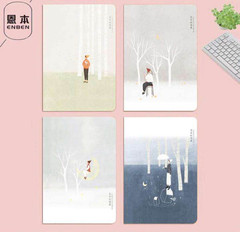 新品16K36張米黃紙卡面縫線本 車線本 大號軟面抄筆記本 夜空協奏