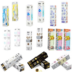 Yibai Fen Refill Ink Cartridges for Gel Pens, Available in Red, Blue, and Black, Precision Tips—0.18mm & 0.2mm