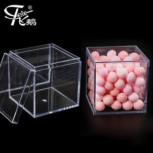 Квадратная прозрачная пластиковая коробка акриловая коробка печенье Упаковочная коробка для пищи конфеты свадебная свадебная конфеты коробка