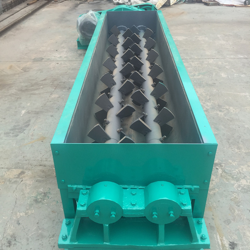 双轴螺旋湿料搅拌机 卧式煤泥搅拌机 新型污泥石膏搅拌机价格