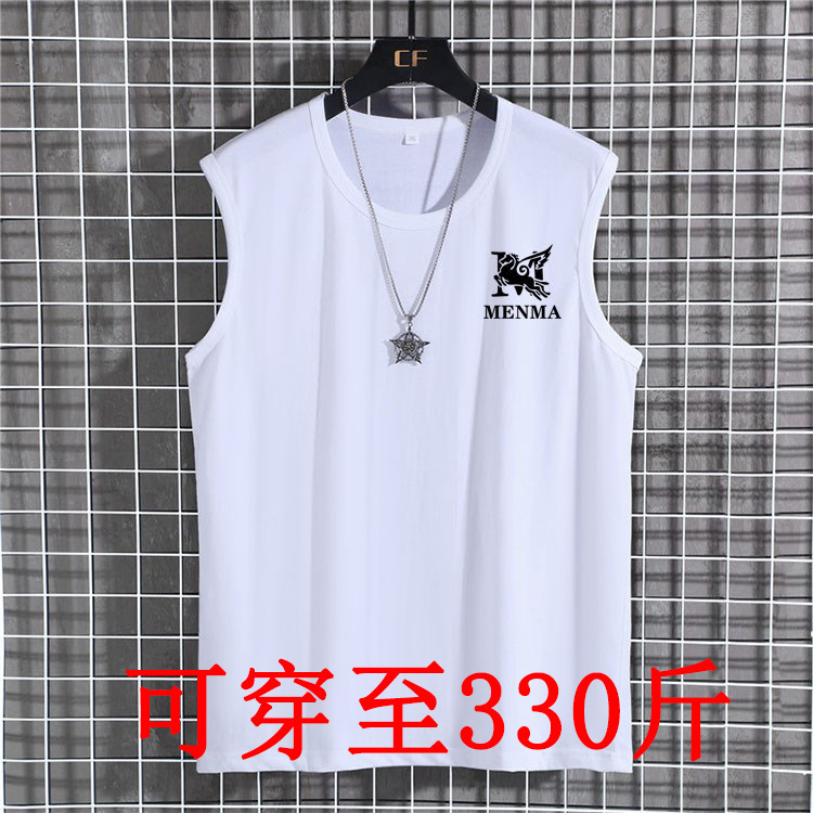 2020 Summer Men's Sports Sleeveless Cotton T-shirt Door Horse Printed Round Neck Loose New Sports Shirt 2020 Summer Men's Sports Sleeveless Cotton T-shirt Door Horse Printed Round Neck Loose New Sports Shirt