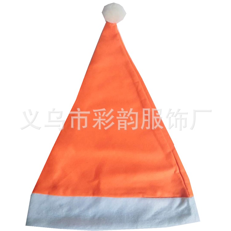 Fabricantes de Yiwu no tejidos en stock sombrero de Navidad sombrero de Navidad amarillo sombrero de Año Nuevo sombrero de Santa Claus