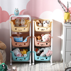 Children's toy storage rack home bedroom trolley storage rack bedside snack storage rack multi-layer storage rack