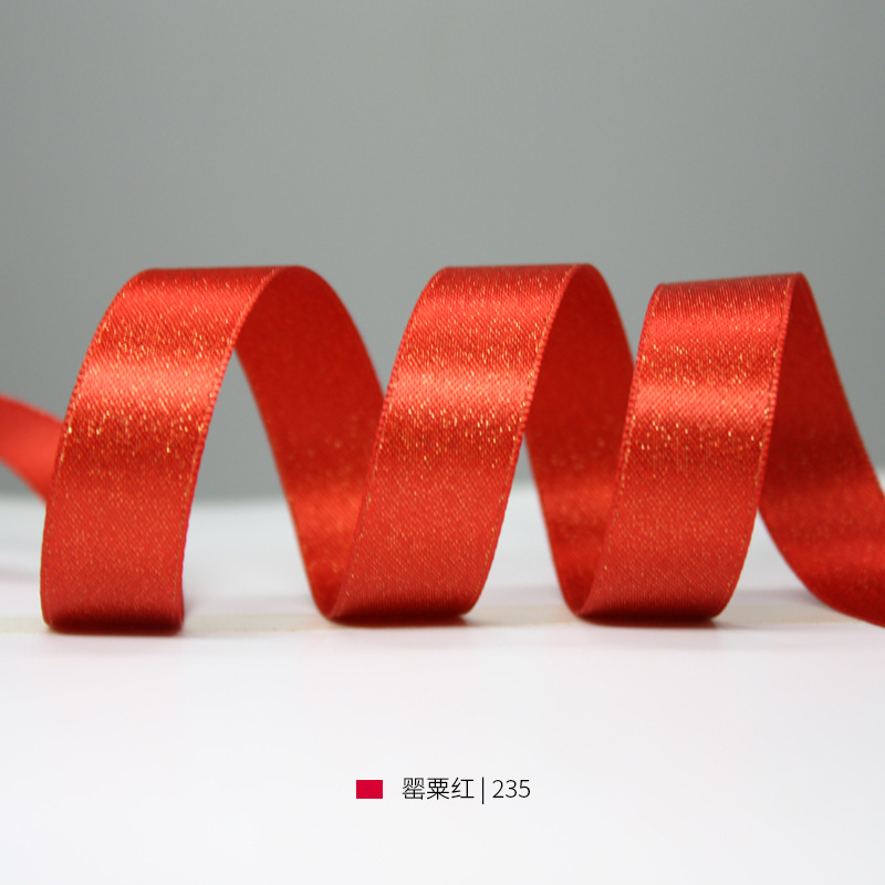 Yao Ming cinta multi-especificación hecha a mano arco DIY accesorios para el cabello material de cocción de la torta cinta de la trama de oro