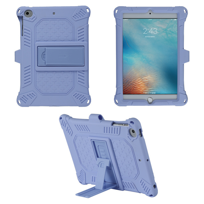 iPad mini silicone bracket shockproof anti-fall flat leather case soft case ipad mini Universal 2019 protective case