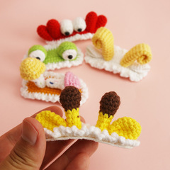 High-quality handmade pop-up hair clips, handmade knitted cartoon headbands, yarn crocheted plush toy hair accessories, finished products