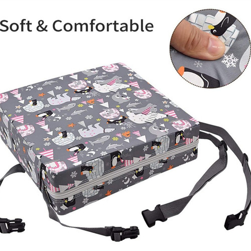 Cross-border factory children's dining chair booster cushion student seat cushion removable adjustable portable baby seat cushion sponge cushion