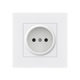 International cross-border 16A French socket with USB French standard panel German European standard power plug French PC white South Korea