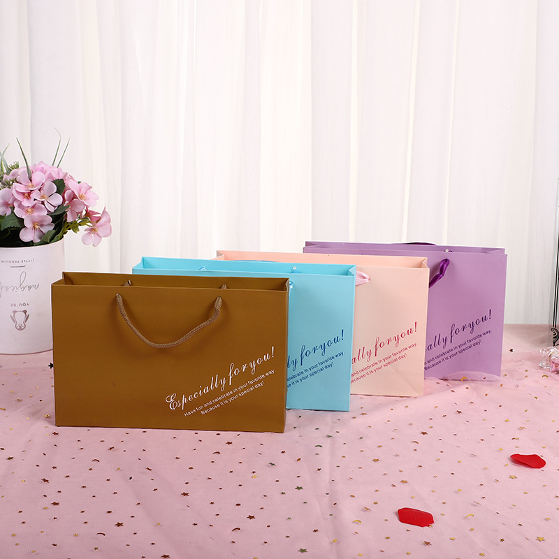 18格巧克力包装盒配袋横式礼品袋子手提袋情人节礼物包装纸袋批发