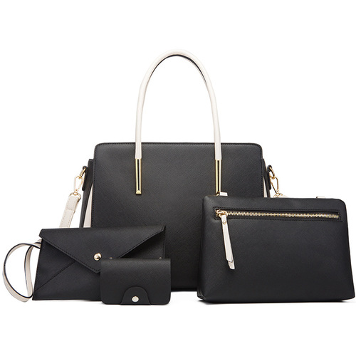 Bags for women 2024 new trendy women's bags fashionable color matching four-piece set of mother-in-law bags fresh crossbody shoulder bag handbag