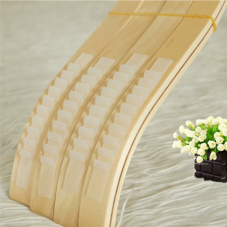 Wooden hanger from natural wood, non-slip trousers, wholesale