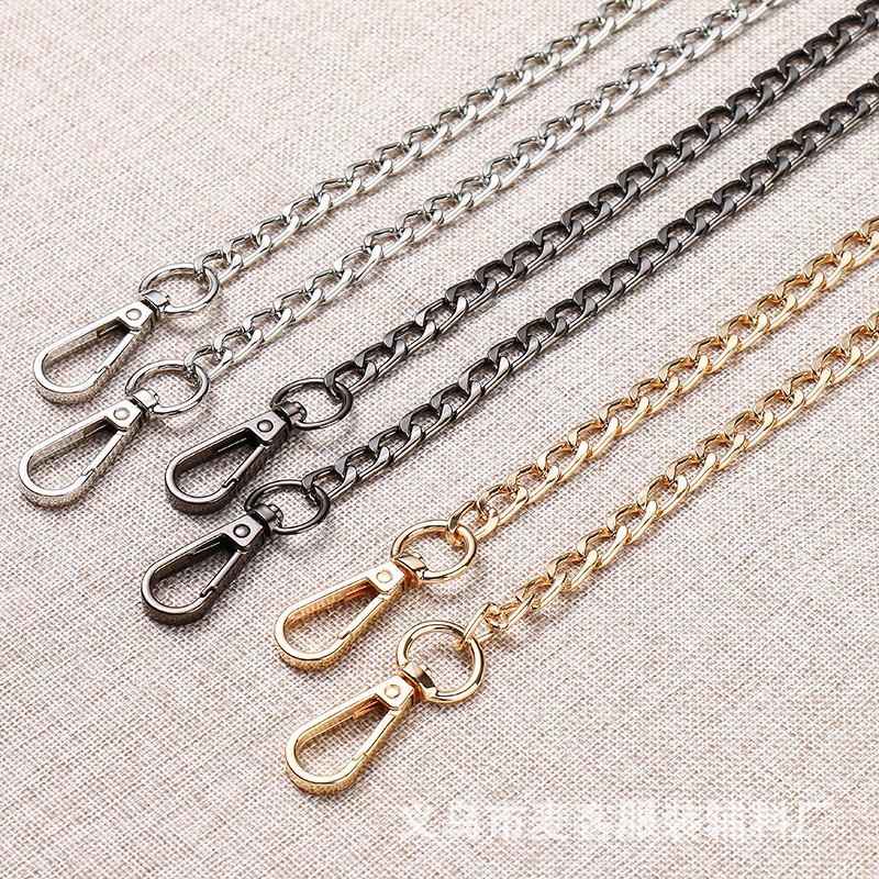 Cadena metálica simple para bolso, estilo cruzado o al hombro