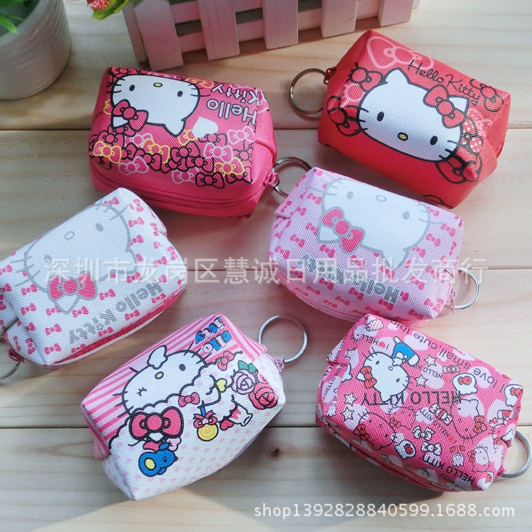 Hello Kitty, Hello Kitty, милый мультяшный кошелек с молнией, монеты, сумка через плечо, подарок на день рождения