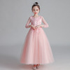 Children's autumn evening dress, skirt, elite small princess costume, piano performance costume, suit, suitable for teen