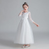 Children's autumn evening dress, skirt, elite small princess costume, piano performance costume, suit, suitable for teen