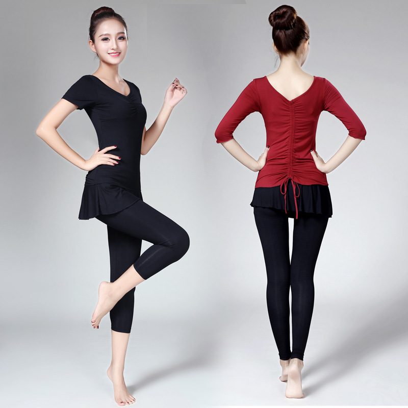 Yoga Clothing Suit for Women, Modal Body Training Clothing, Sports Fitness Clothing, Slimming Look Modern Dance Clothing, Processing and Customization Yoga Clothing Suit for Women, Modal Body Training Clothing, Sports Fitness Clothing, Slimming Look Modern Dance Clothing, Processing and Customization