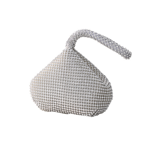 Factory direct sales cross-border dinner bag pure handmade rhinestone mine evening bag hand-held portable banquet bag women's handbag small