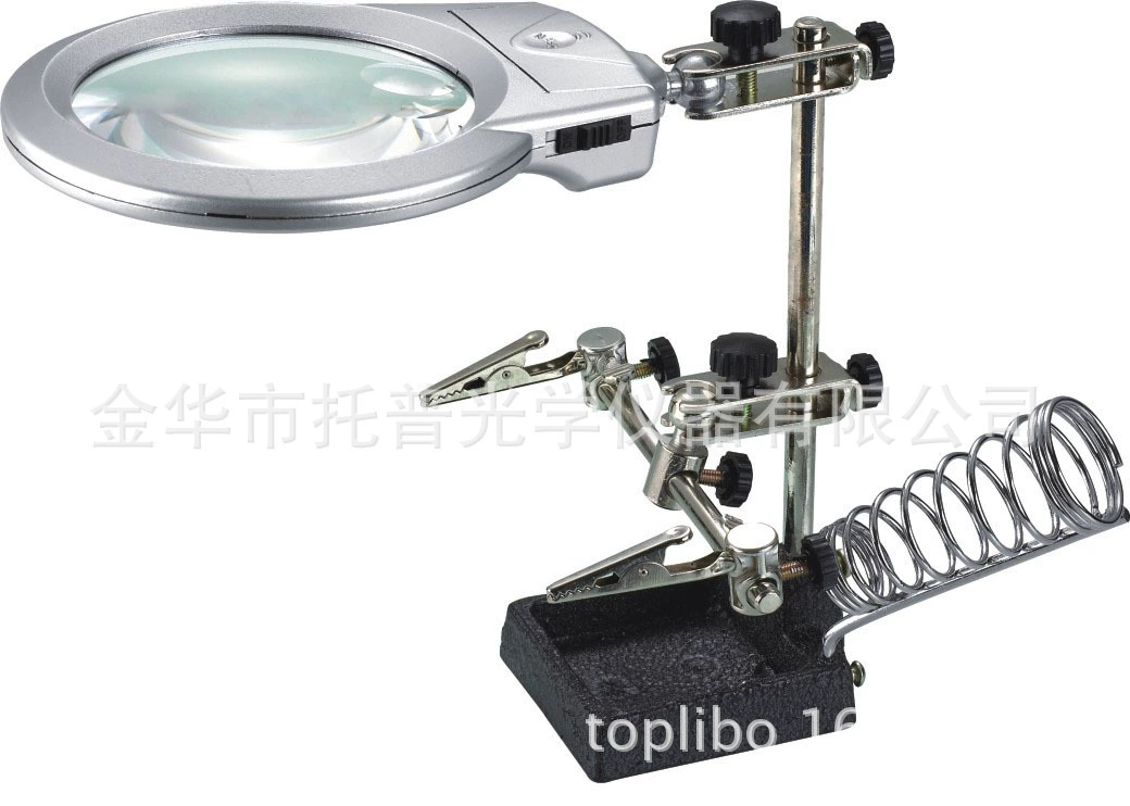 Заводская прямая Лупа Вспомогательный зажим увеличительное стекло с увеличительным стеклом лампы