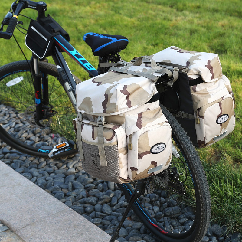 Large Capacity Waterproof Bike Rear Rack Pannier For Mountain Bikes, Long-Distance Cycling Rainproof Gear Bag_voghion.com