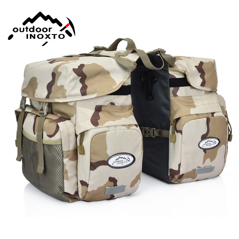 Large Capacity Waterproof Bike Rear Rack Pannier For Mountain Bikes, Long-Distance Cycling Rainproof Gear Bag_voghion.com