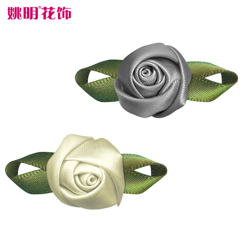 Yao Ming cinta hecha a mano cinta pequeña flor terminada ropa textil accesorios tejidos a mano cinta decorativa Rose