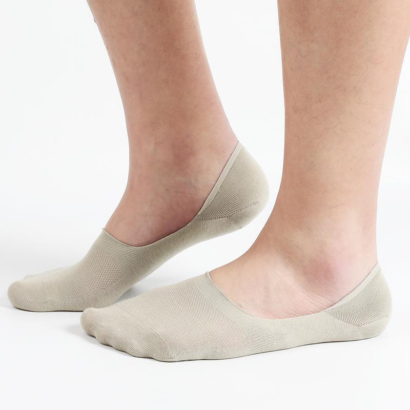 Men's Socks with Silicone Anti-Slip, Non-Pilling, Ultra-Low Cut Invisible Socks, Boat Socks, Loafers Fiber Socks, Insole Socks