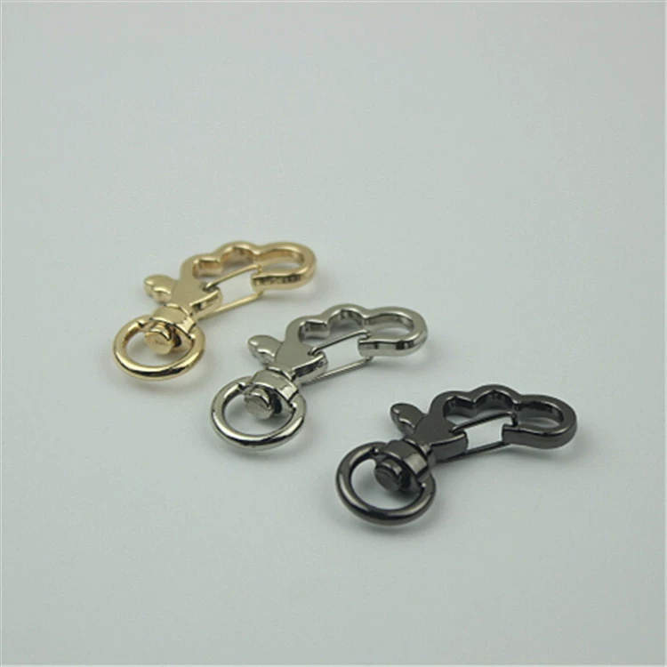 Аксессуары для багажа Новая сумка Кулон Крючок Светлый золотой брелок Собака Пряжка Крюк Соединительная пряжка