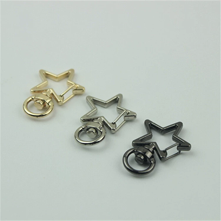 Аксессуары для багажа новая звезда крюк светло-золотой брелок собака пряжка крючок Соединительная пряжка