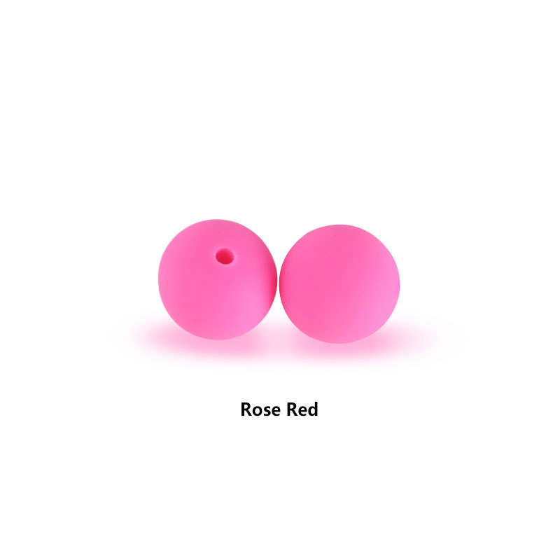 12mm perlas de silicona molar juguete teether pulsera pezón cadena collar accesorios infantil DIY accesorios de la joyería