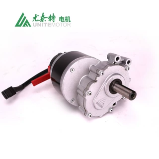 尤奈特轮椅车电机带电池刹车有刷永磁直流电动机 MY1016Z-250W24V
