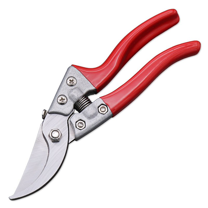 厂家批发园林园艺修枝剪 红色电镀修枝剪刀 树枝剪园林工具