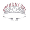 Flash Diamond Birthday Crown BIRTHDAY GIRL Party Decoration Crown Board Dance Shop Bottering Set