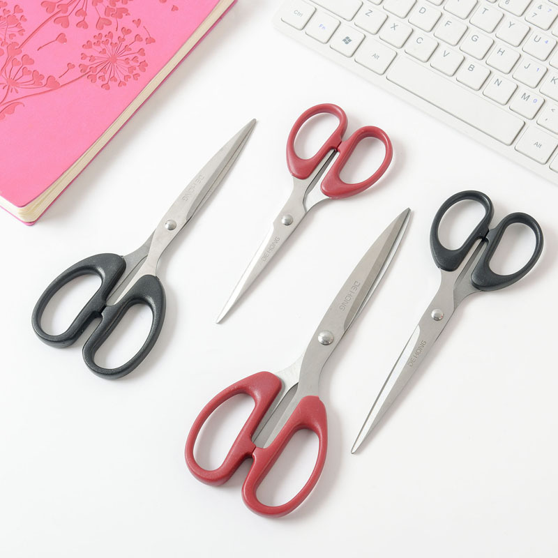 Scissors Household Industrial Stainless Steel Tailor Kitchen Scissors Paper Cutter Office Student Stationery Scissors Wholesale