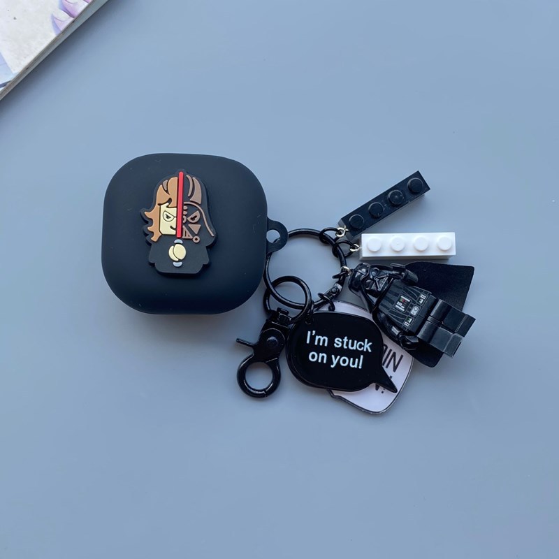 Aplicable a Samsung Galaxy Buds2/live auricular Bluetooth inalámbrico funda protectora de silicona de dibujos animados pro funda suave moda