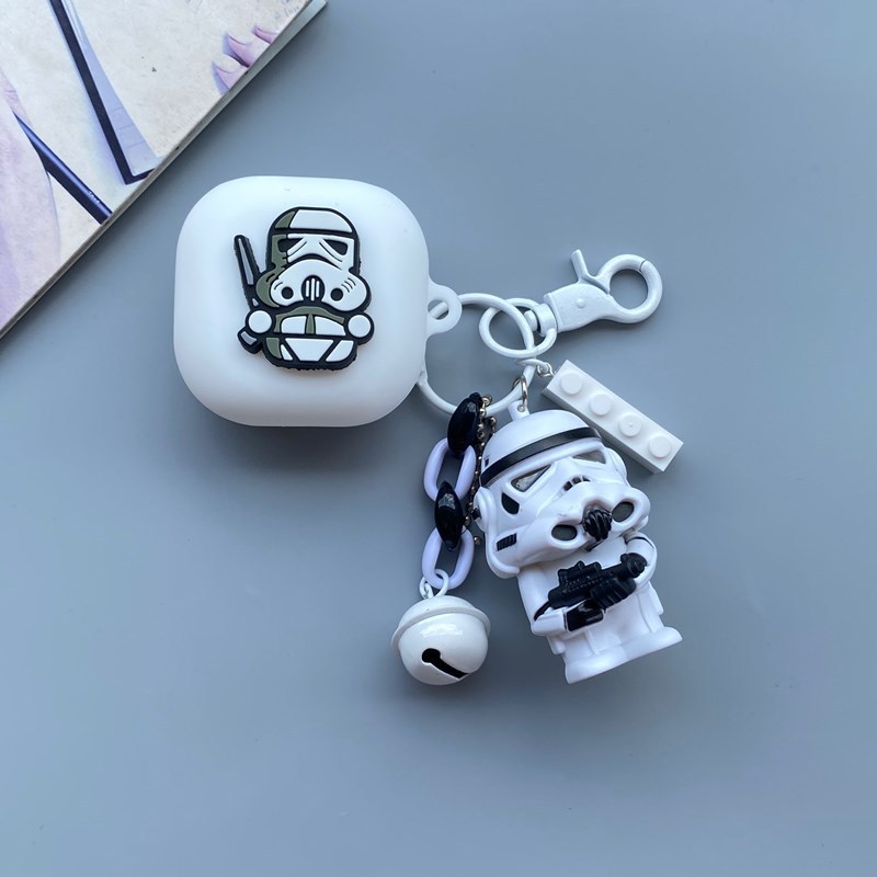 Aplicable a Samsung Galaxy Buds2/live auricular Bluetooth inalámbrico funda protectora de silicona de dibujos animados pro funda suave moda