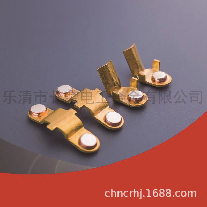 源头厂家模内铆银点墙壁开关银触点铆钉复合铜触点支持加工定 制