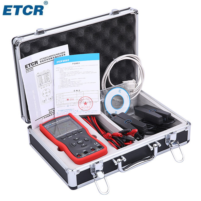 广州铱泰 ETCR4000A智能型双钳数字相位伏安表 连接电脑