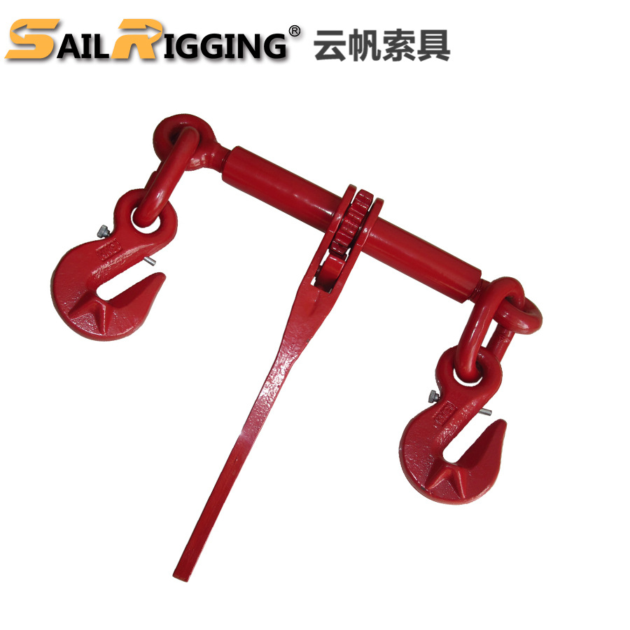 山东即墨索具厂家直供 M16欧式棘轮式链条紧索具 链条手动封车器