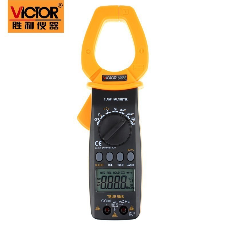 胜利原装 VC6056E数字钳形表 钳形电流表 交直流1000A钳形用表