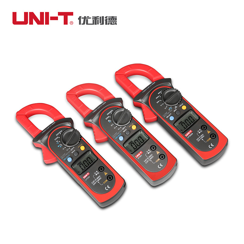 优利德数字钳形万用表UT202数显钳表交流电流自动量程UT202A