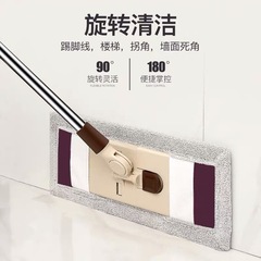 家用懶人免手洗平板拖把乾濕兩用可伸縮拖布拖地木地板地磚布拖把
