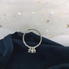 Wedding ring, jewelry, accessory, with snowflakes, silver 925 sample, internet celebrity