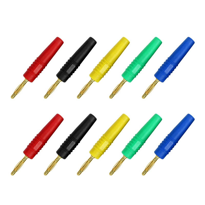 2,5 мм Чистая медь позолоченное выходное отверстие для банановой вилки 3 мм Свариваемая Банановая вилка Свариваемая проволока