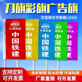 五彩旗飘旗队旗