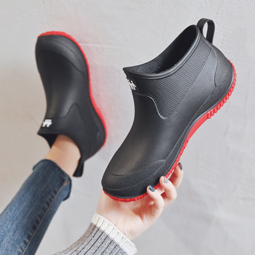 [Dropshipping] Fashionable Couple Rain Boots Women's Non-Slip Waterproof Kitchen Rubber Shoes Men's Outdoor Fishing Car Wash Shoes