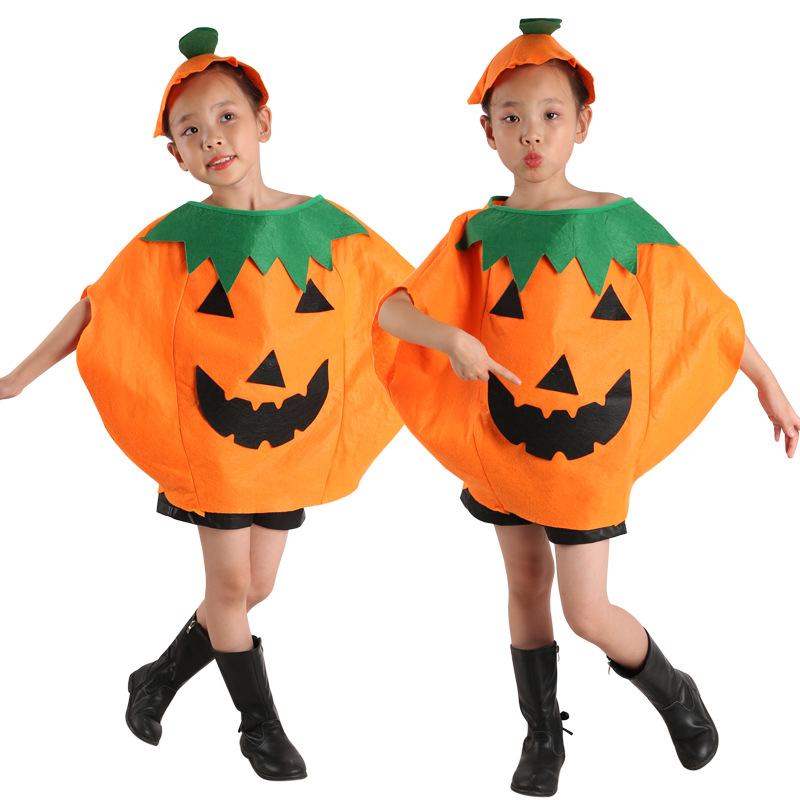 Halloween Costume Children's Day Makeup Show Costume Adult Children Pumpkin Clothes Suit Props Cloak Wholesale